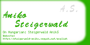 aniko steigerwald business card